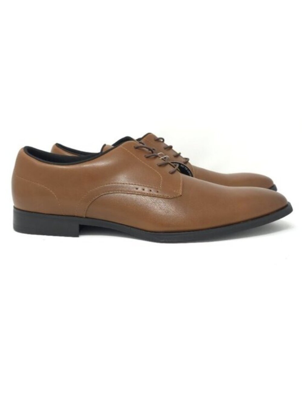 New Alfani Jenkins Tan Pointed Toe Faux Leather Oxfords Men’s 13M - Picture 3 of 7